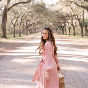 Gal Meets Glam Pink Wrap Dress sz 8 NWT